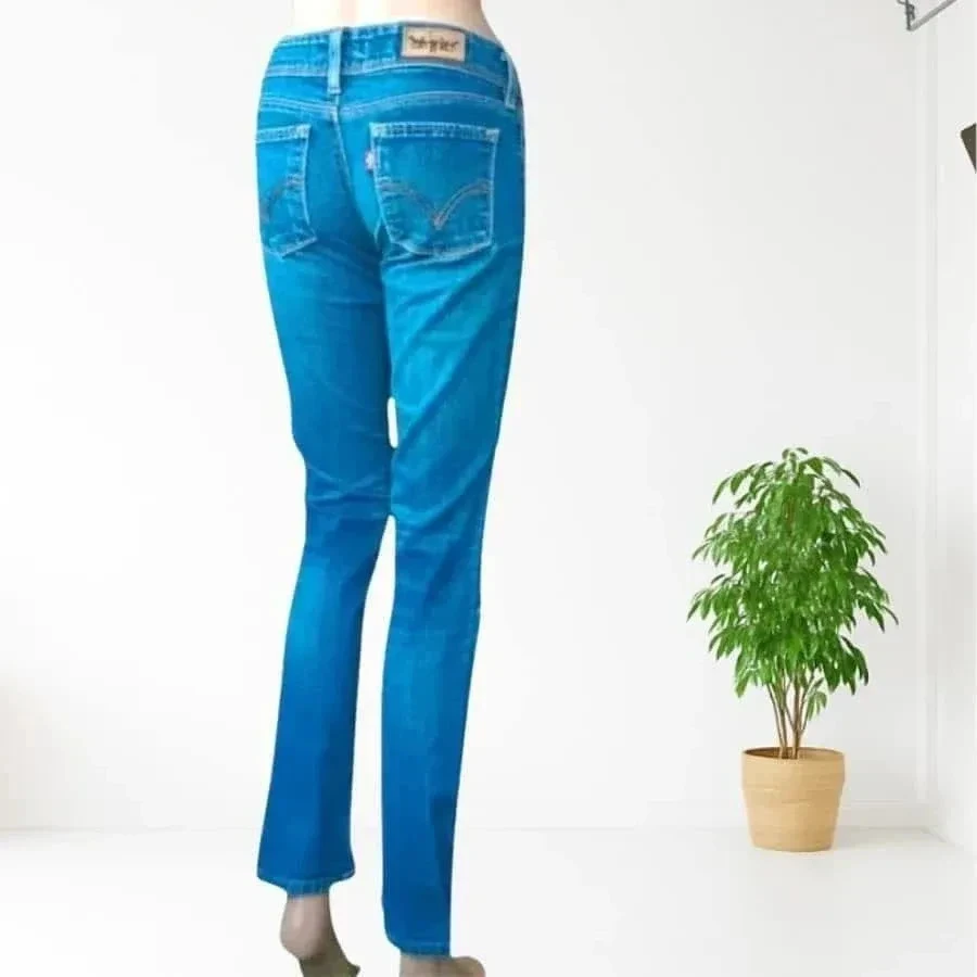 Jeans vintage y2k Levis Strauss 571, ajuste slim, cintura baixa – photo 2